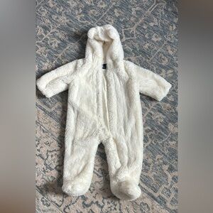 Janie and Jack Women's Plush Cream Teddy Jacket